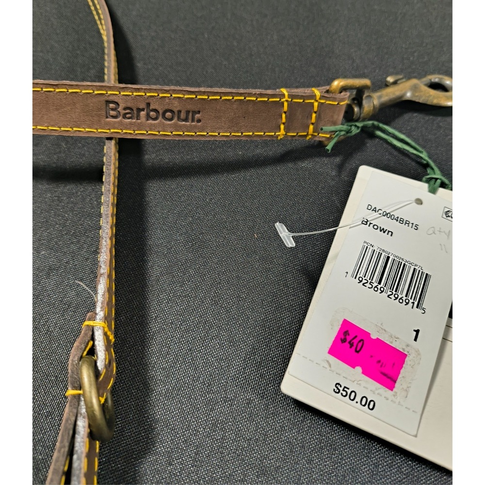 Barbour, Leather Leash, 40.5" Long x 3/4" Wide